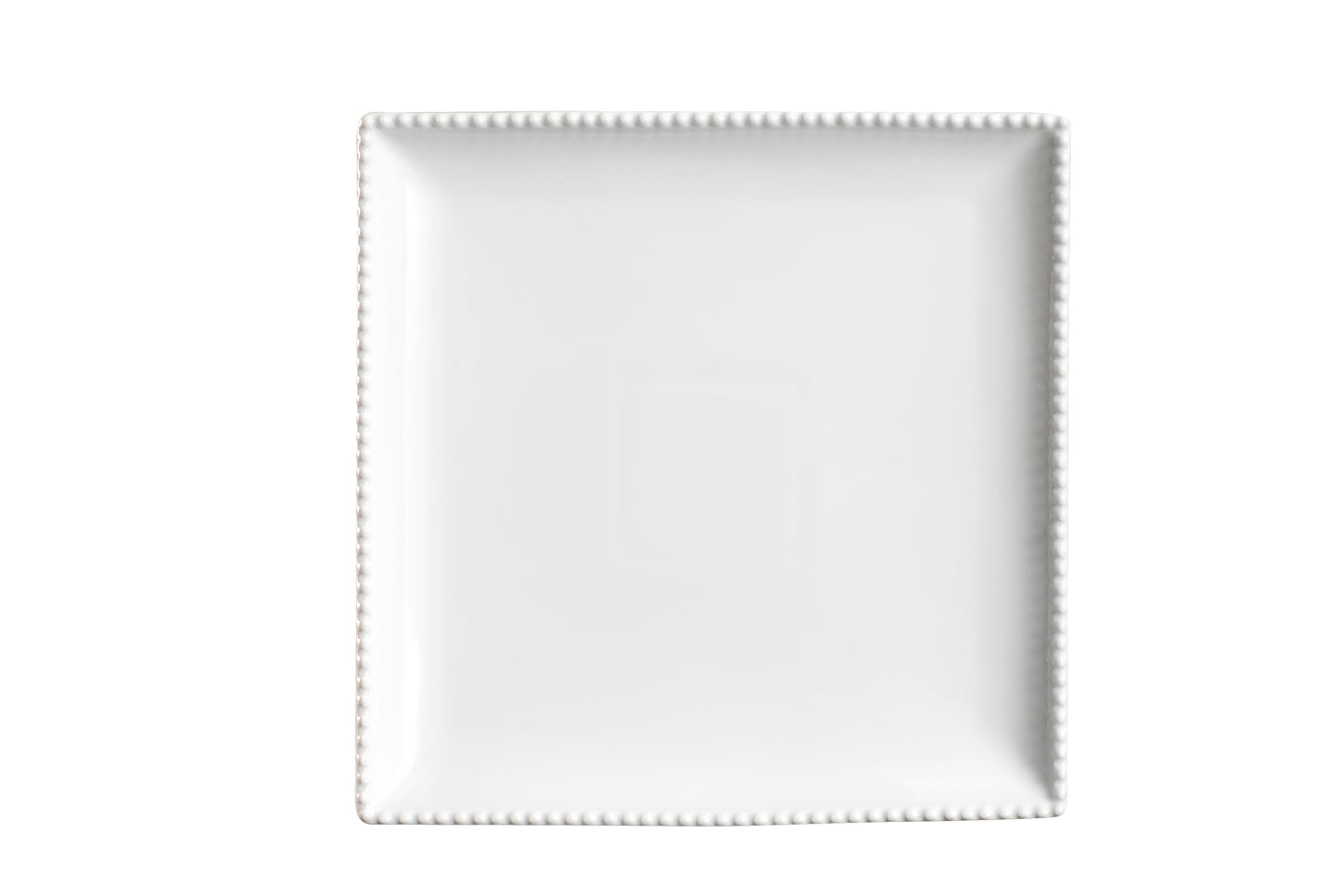 AW-0754- 10” Square Beaded Plate