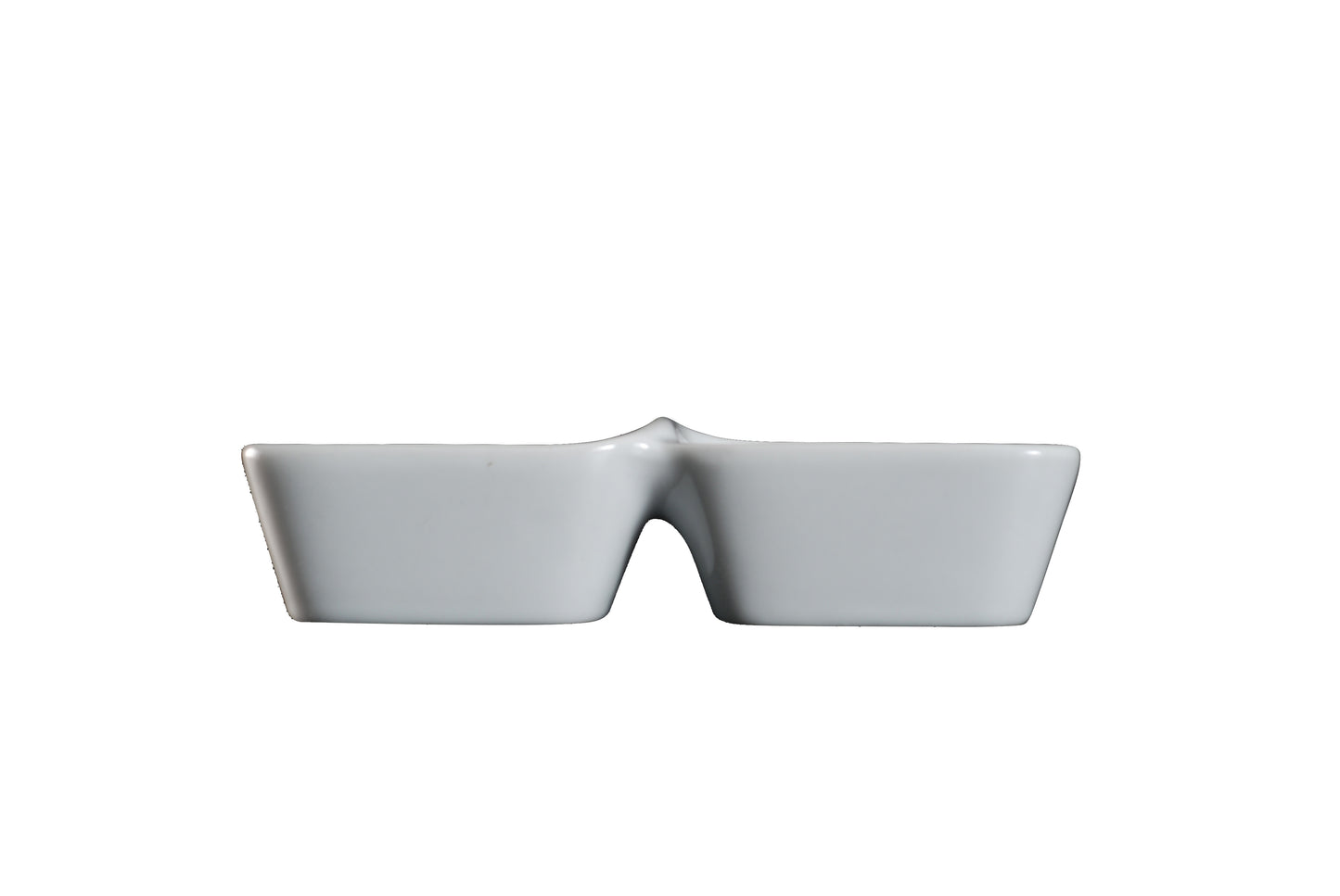 AW-1802 - 6 x 3'' Appetizer 2 Section Dish