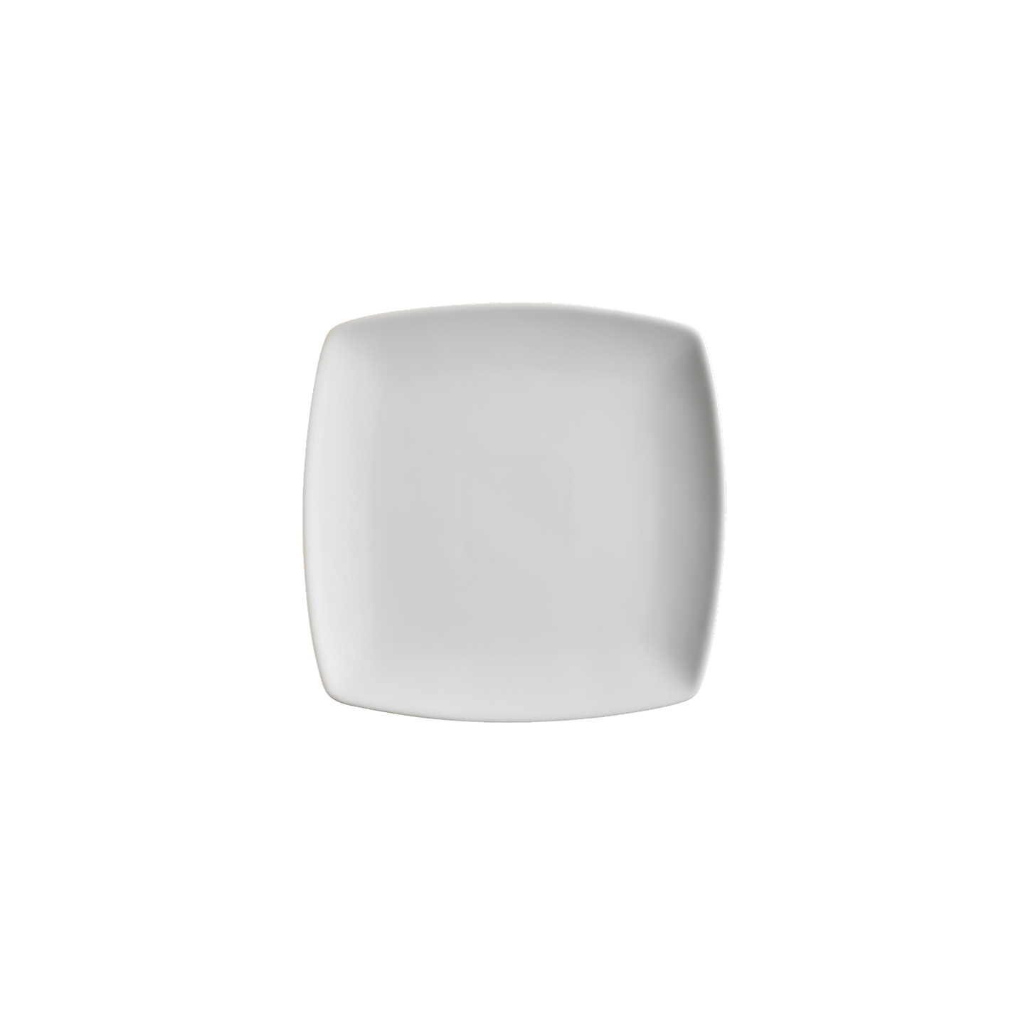 AW8406: 6.25" Square Plate White Chinaware Top View