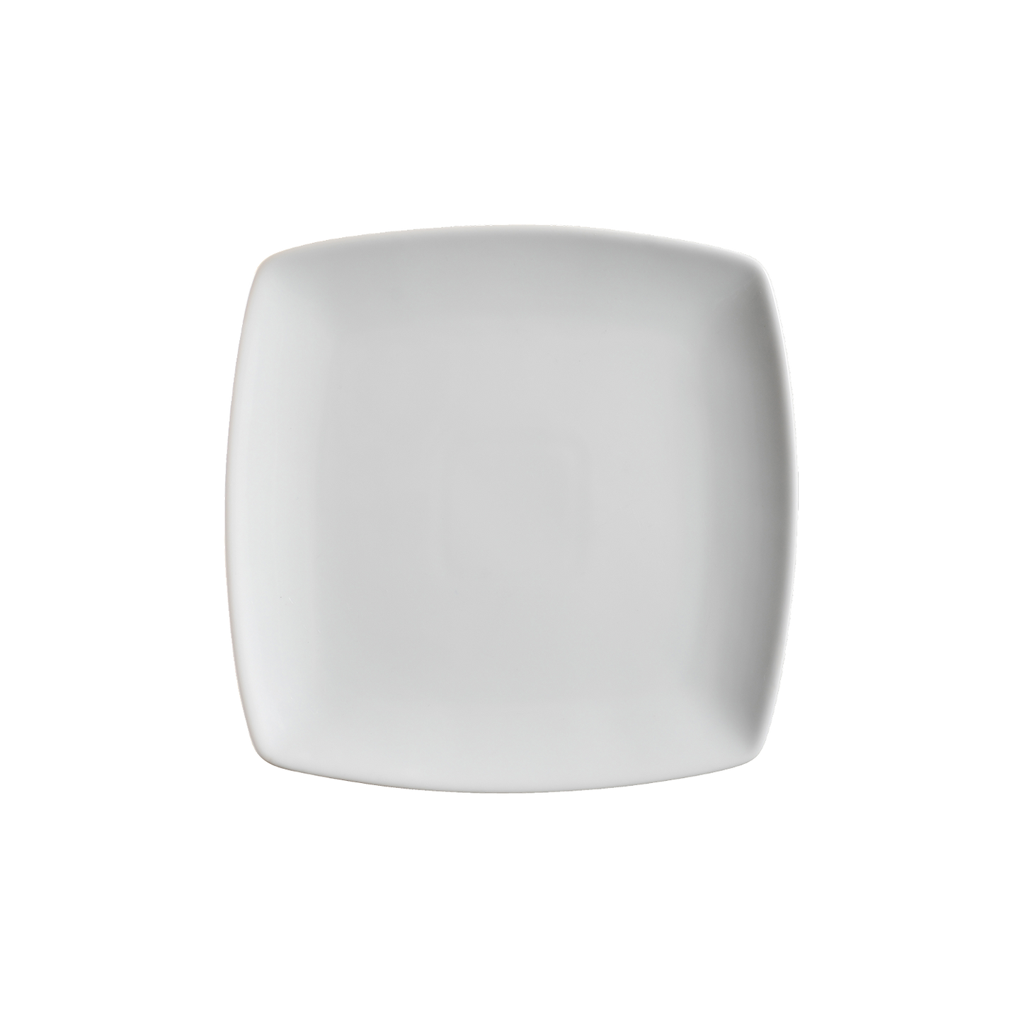 AW8408: 8.5" Square Plate White Chinaware Top View