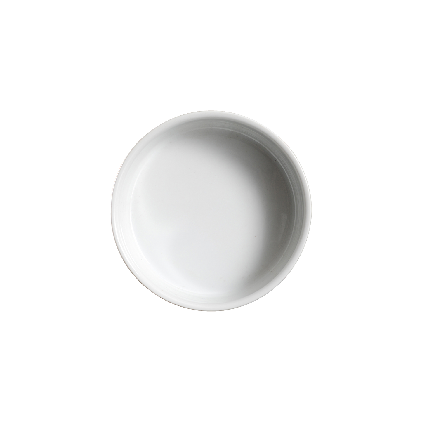 AW8562: 5" Stackable Round Bowl 12 oz. White Chinaware Top View