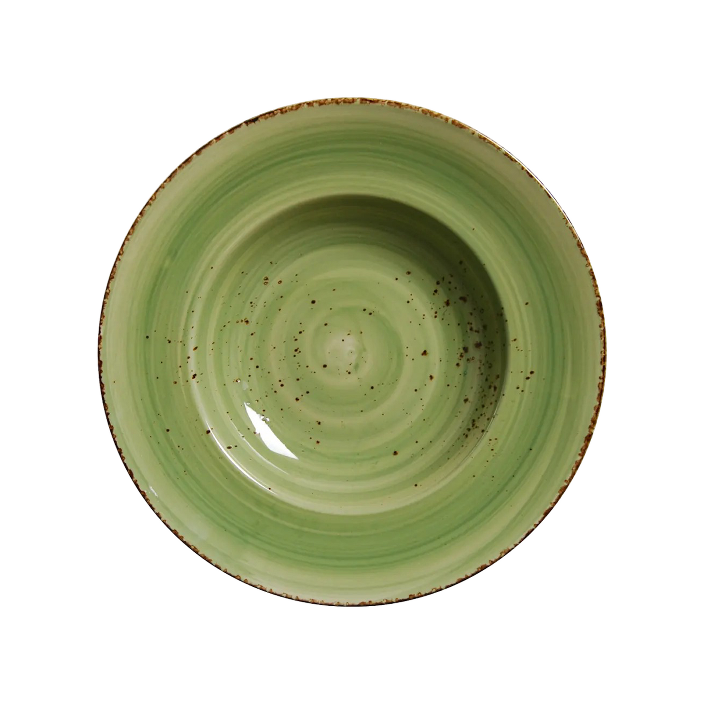 AW-8752V – 11’’ Wide Rim Pasta Bowl Splash Verde 14 Oz.