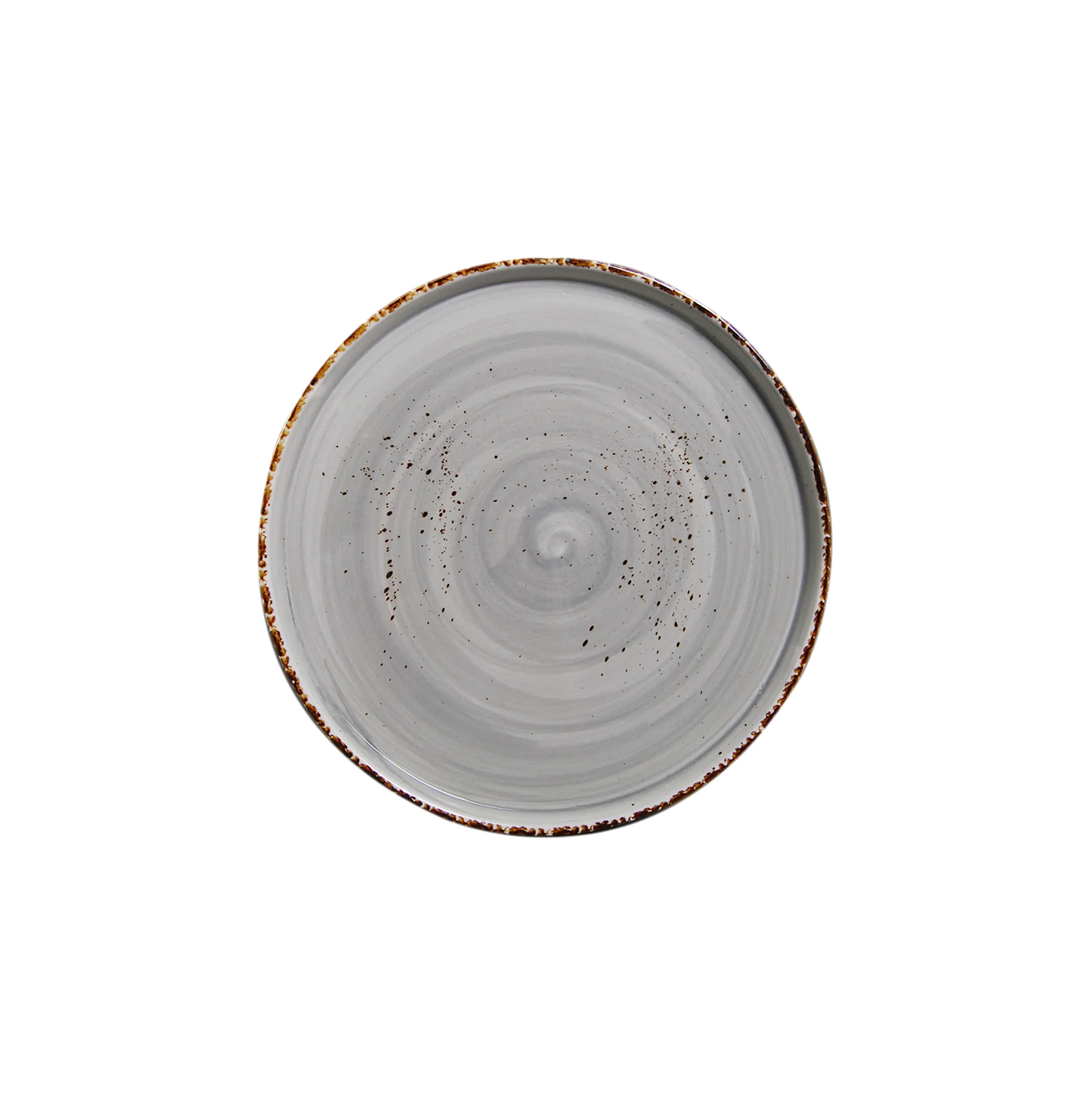 AW-8753G – 8’’ Round Stackable Plate Splash Grigio