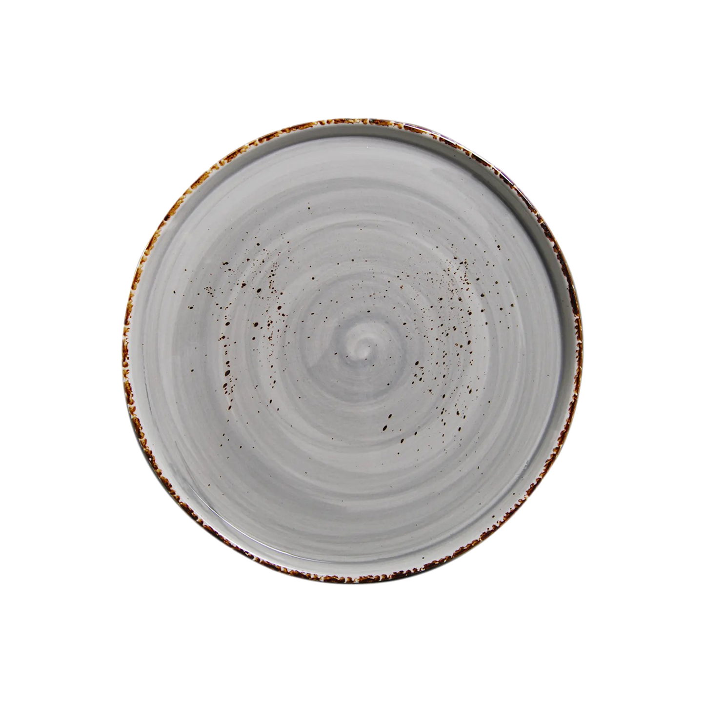 AW-8757G – 10’’ Round Stackable Plate Splash Grigio