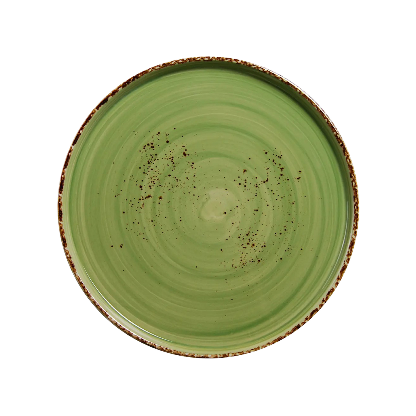 AW-8758V – 11’’ Round Stackable Plate Splash Verde
