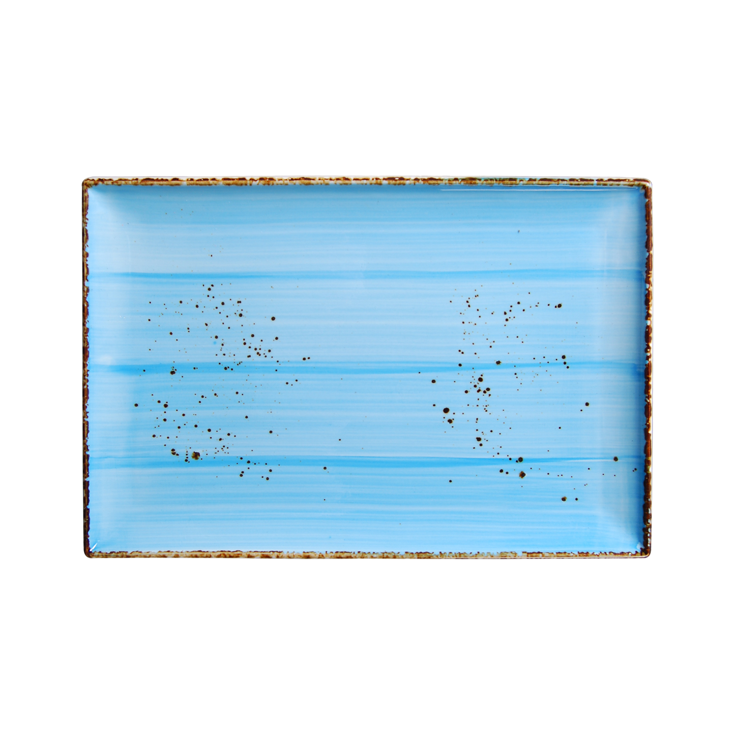 AW-8764B - 11 x 7’’ Rectangular Plate Splash Sky Blue