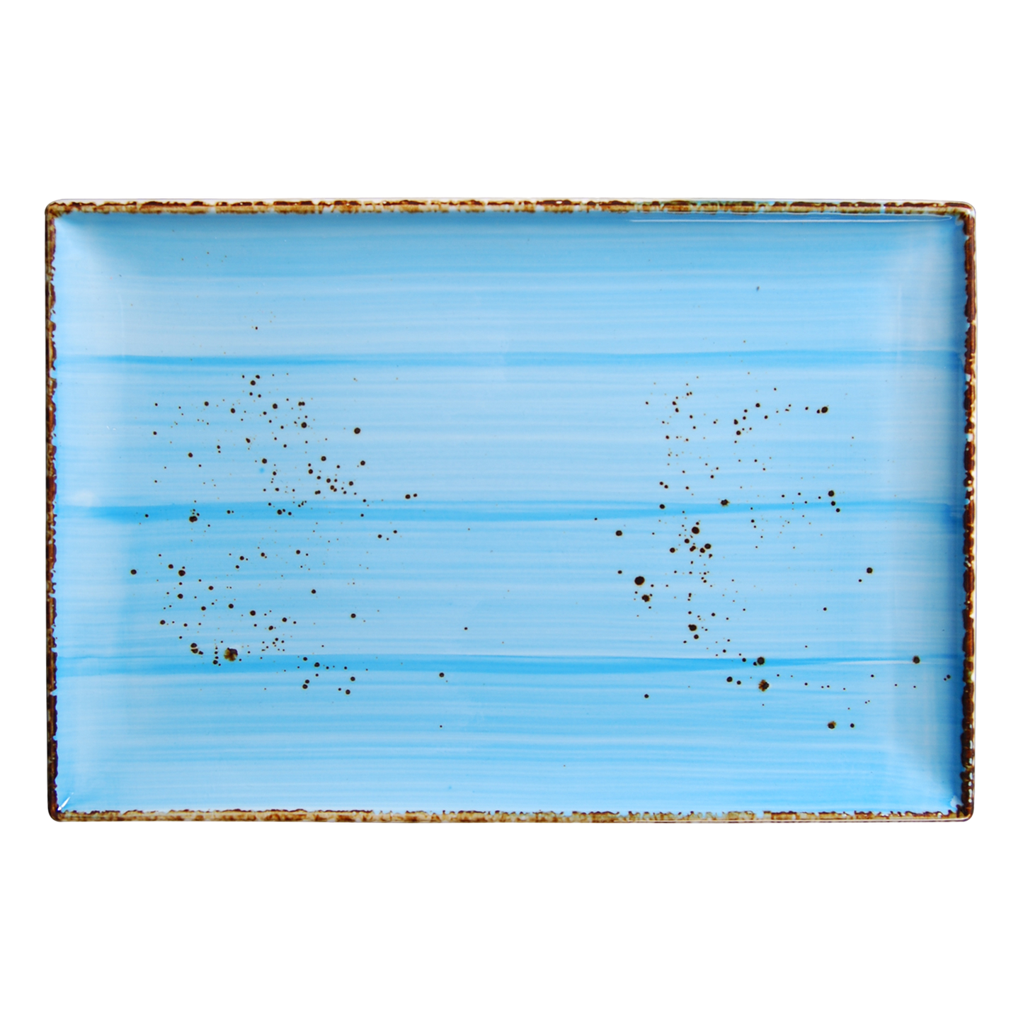 AW-8766B - 13 x 8.5’’ Rectangular Plate Splash Sky Blue