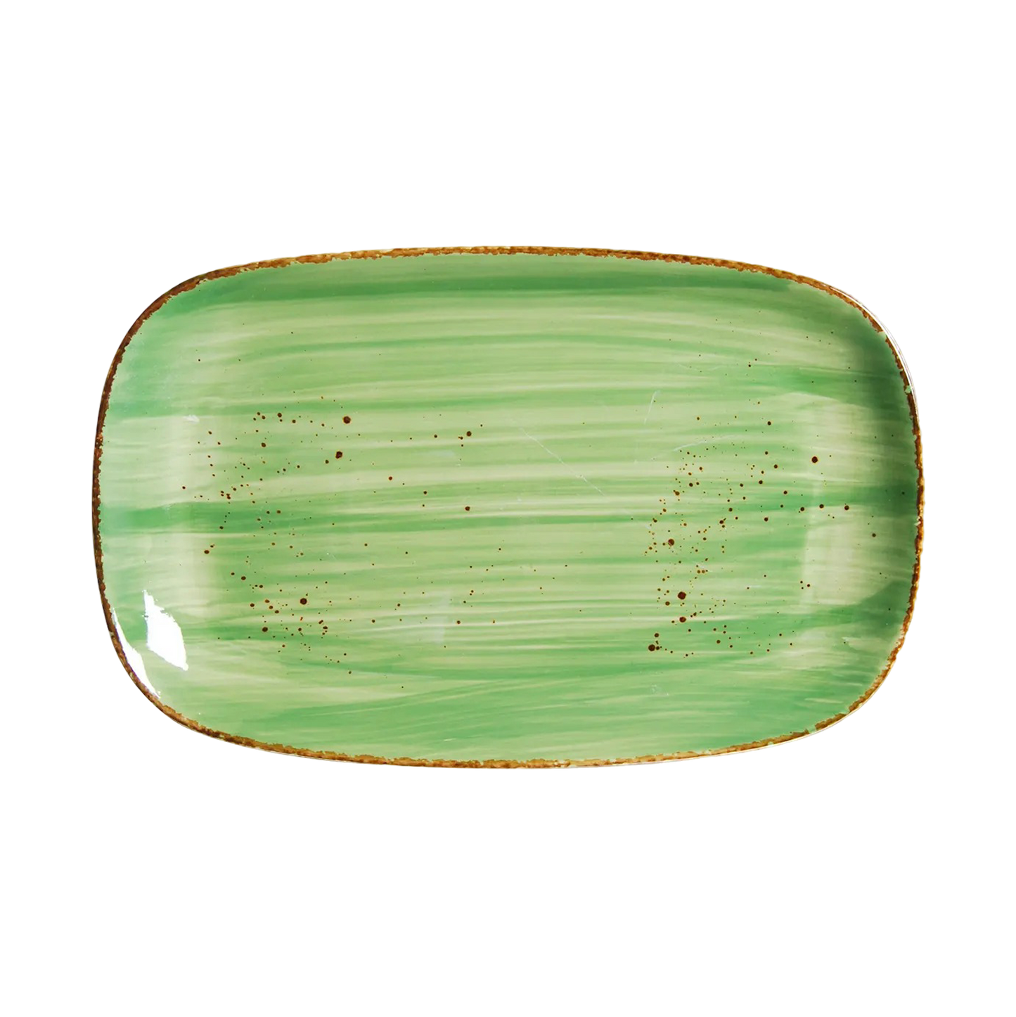 AW-8768V - 12.5 x 8’’ Rectangular Platter Splash Verde