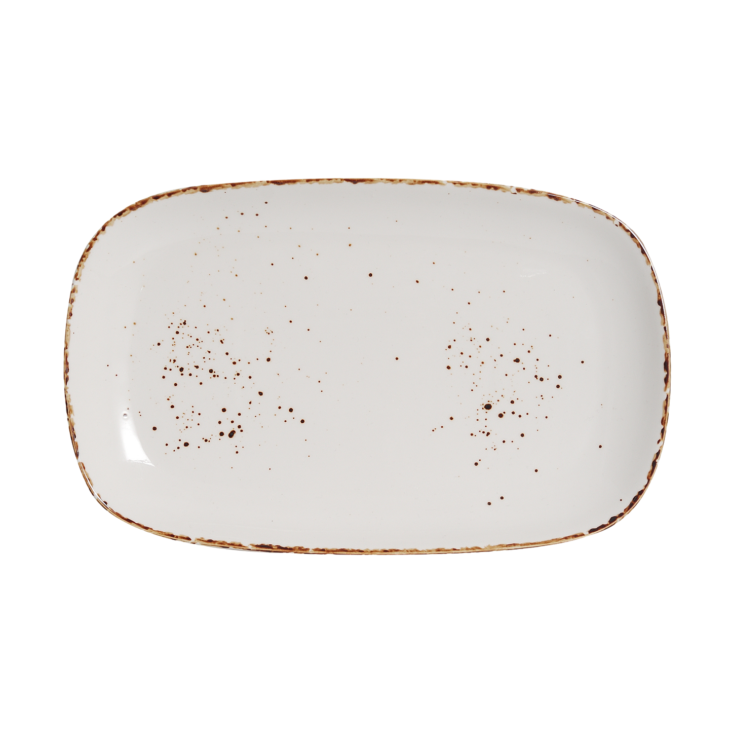 AW-8768 - 12.5 x 8’’ Rectangular Platter Splash Blanch