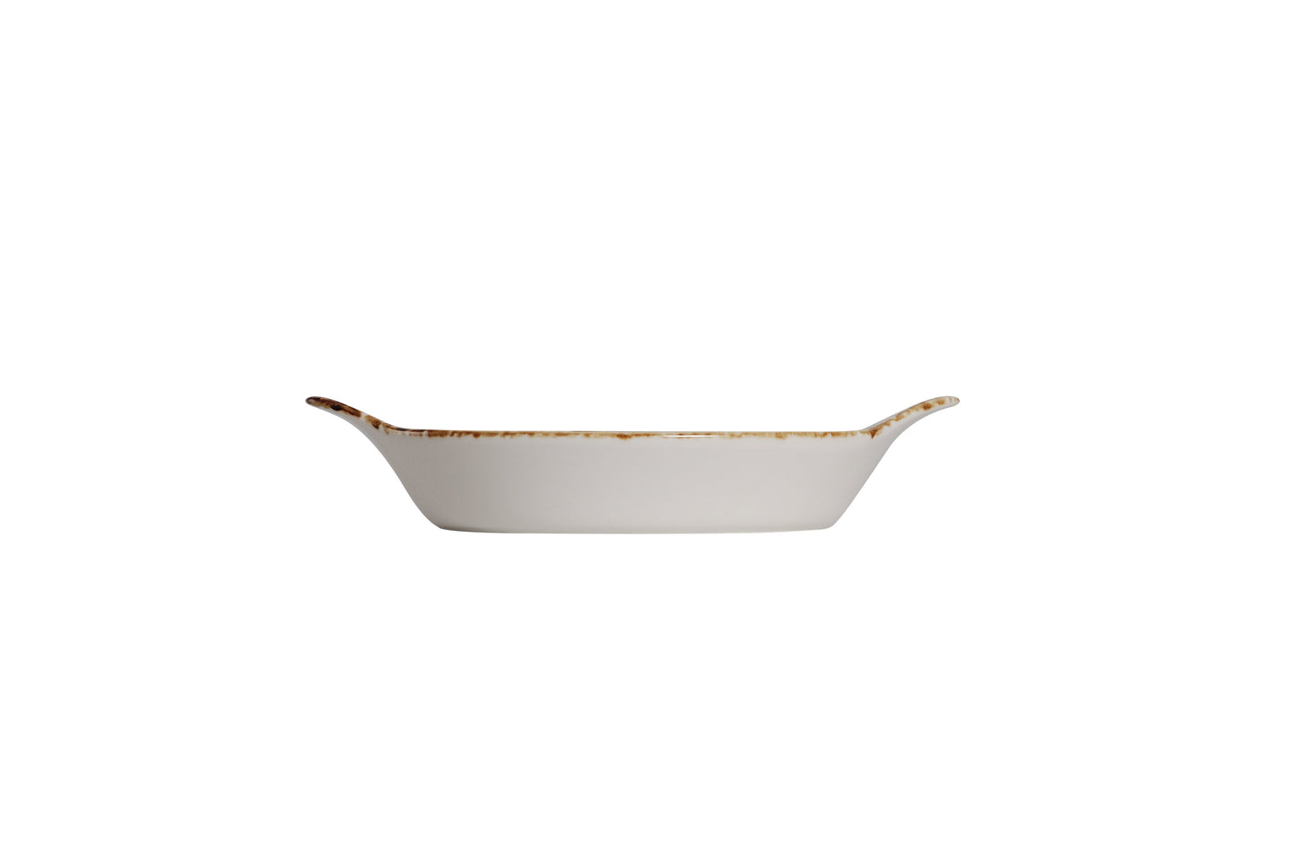 AW-8788 – 8.5'' Oval Eared Dish Splash Blanch 10 Oz.