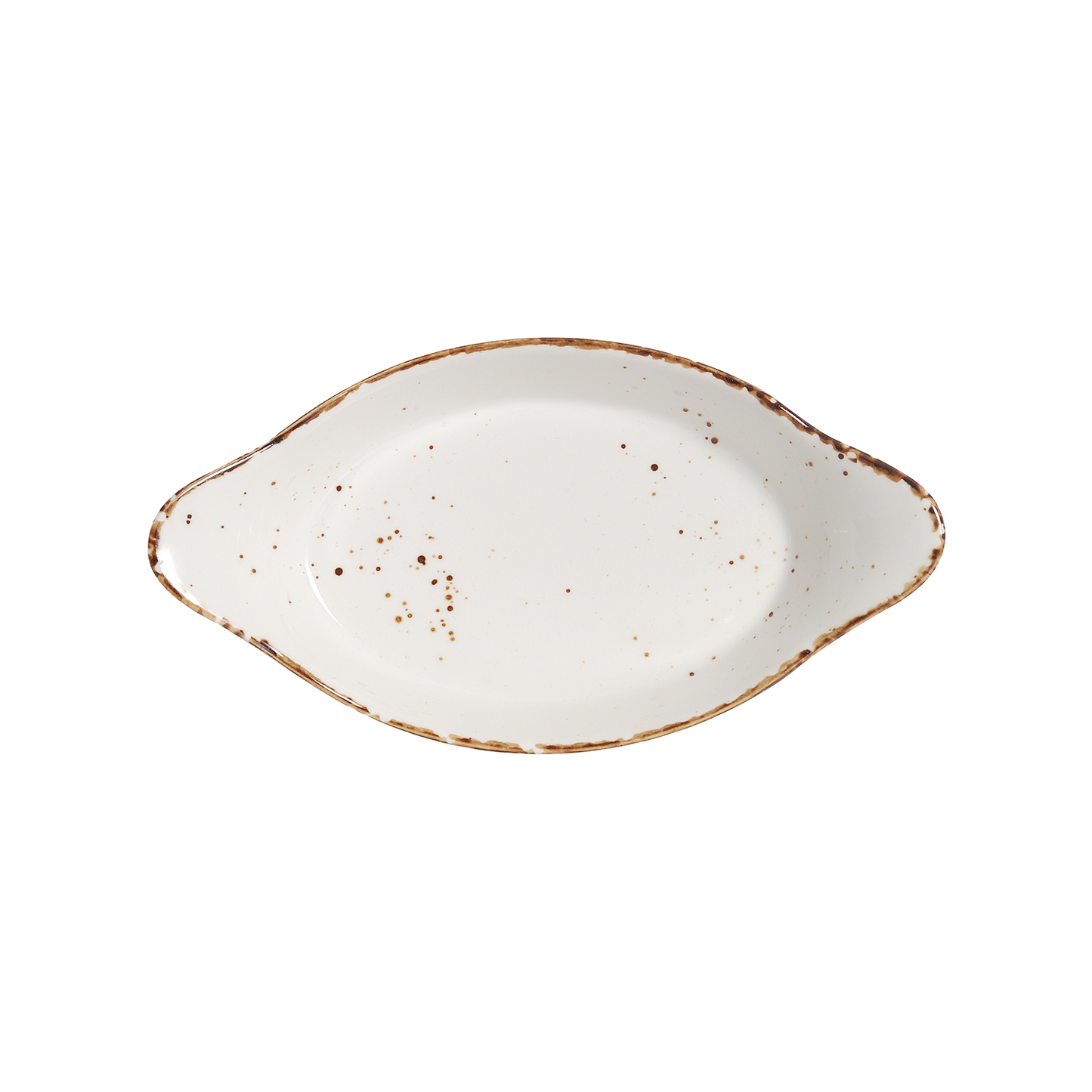 AW-8788 – 8.5'' Oval Eared Dish Splash Blanch 10 Oz.