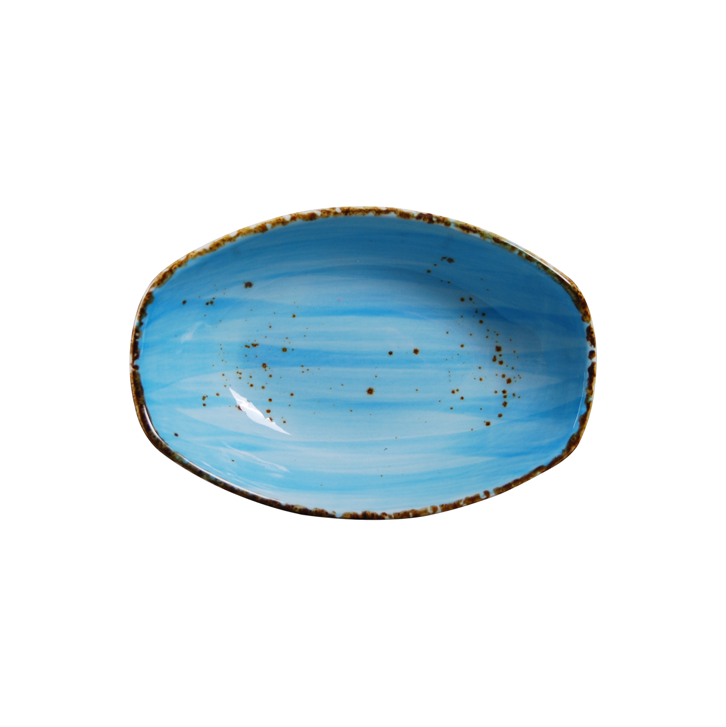 AW-8790B - 5.5 x 3.75’’ Rectangular Bowl 5 Oz. Splash Sky Blue