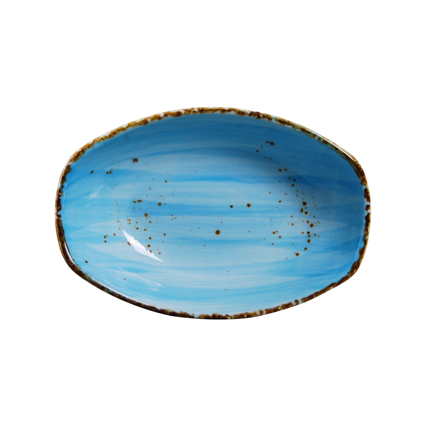 AW-8791B - 7 x 4.5’’ Rectangular Bowl 10 Oz. Splash Sky Blue