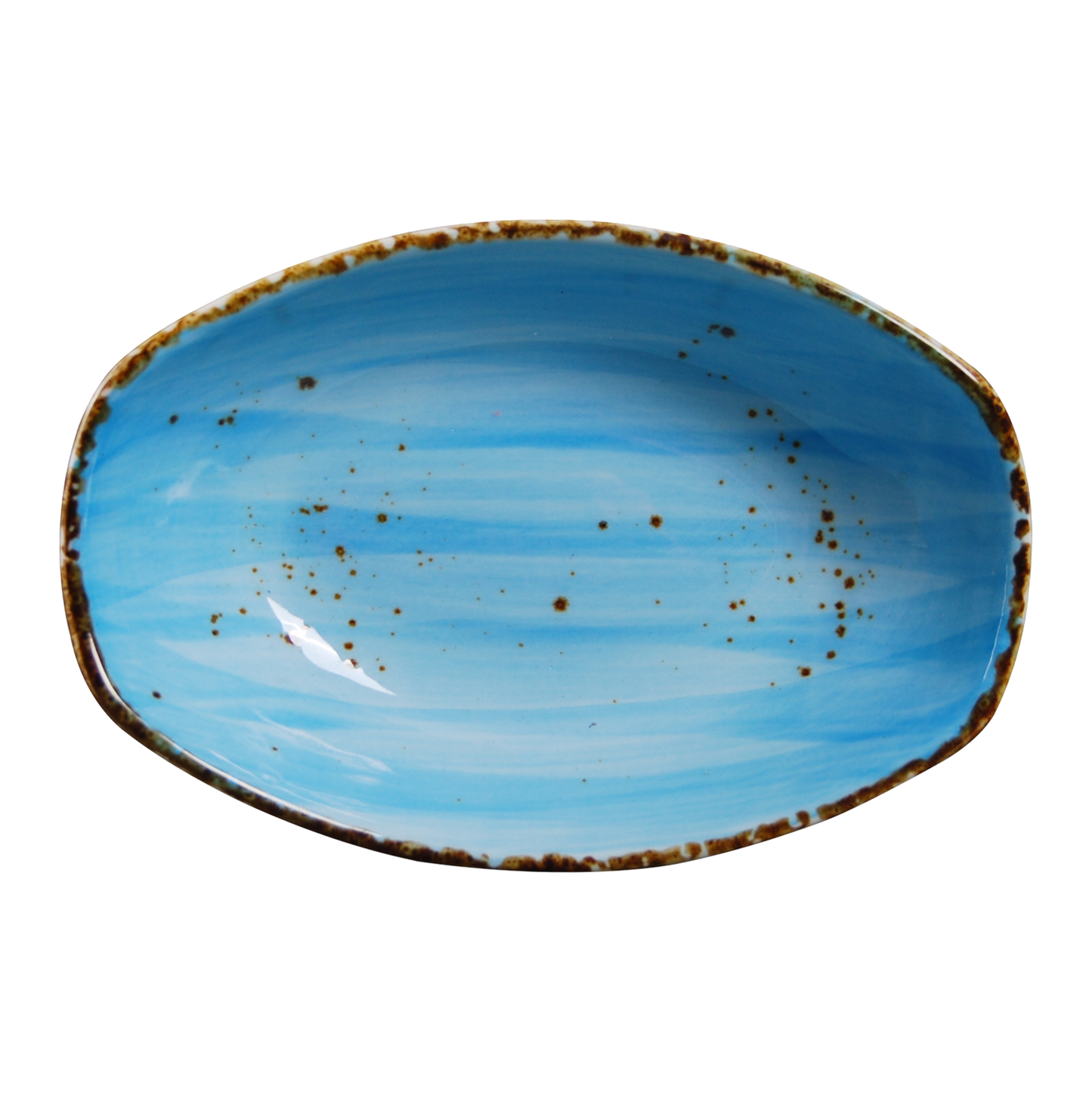 AW-8792B - 9 x 6.5’’ Rectangular Bowl 25 Oz. Splash Sky Blue