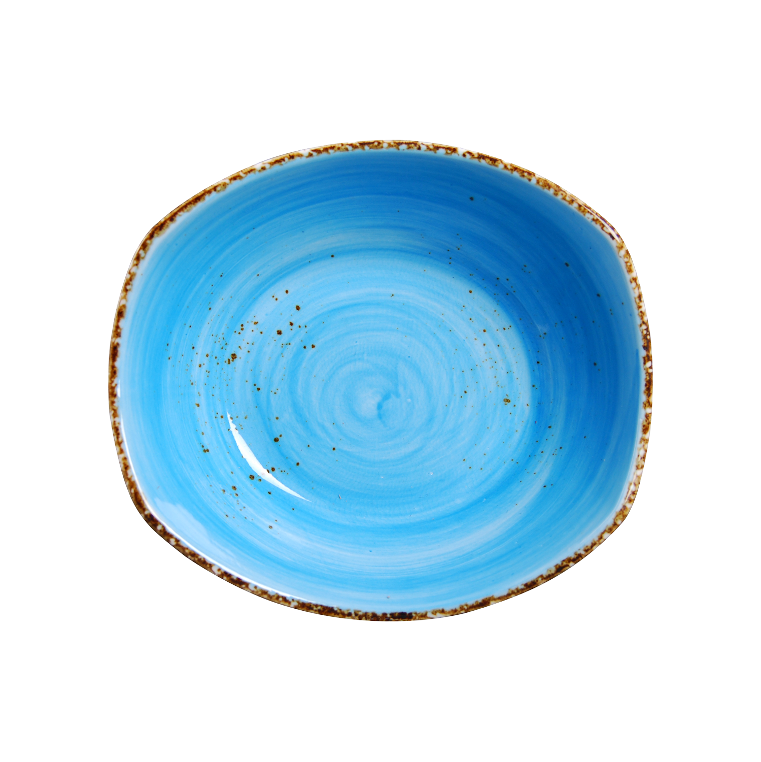 AW-8795B - 9 x 7.75’’ Rectangular Deep Bowl 34 Oz. Splash Sky Blue