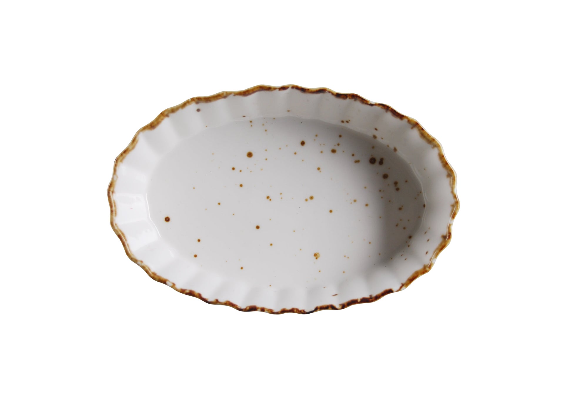 AW-8881 – 6'' Oval Cream Brulee Splash Blanch 6 Oz.