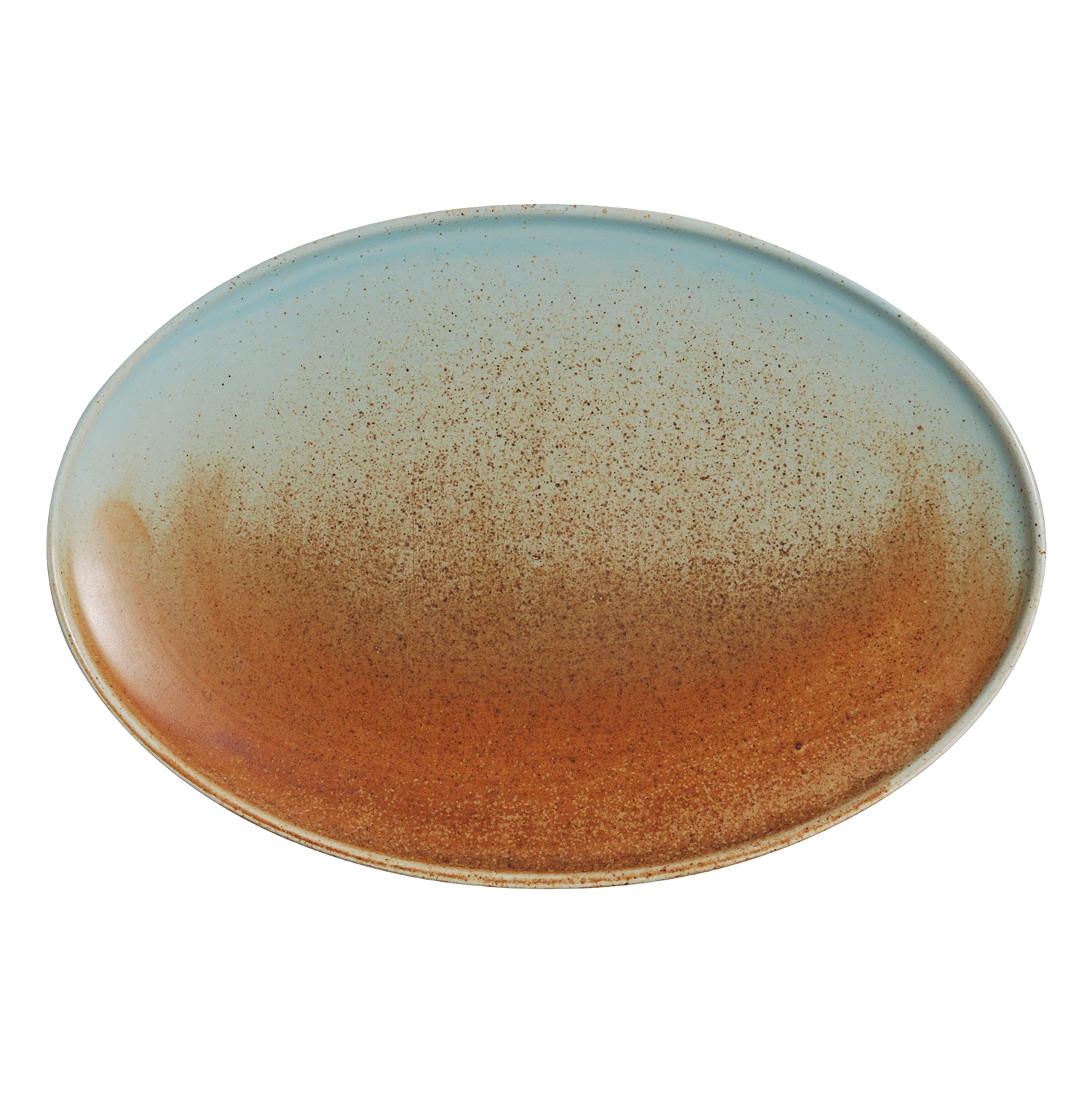 BK-0250 - 13.75 x 9.5’’ Oval Platter Fire Earth
