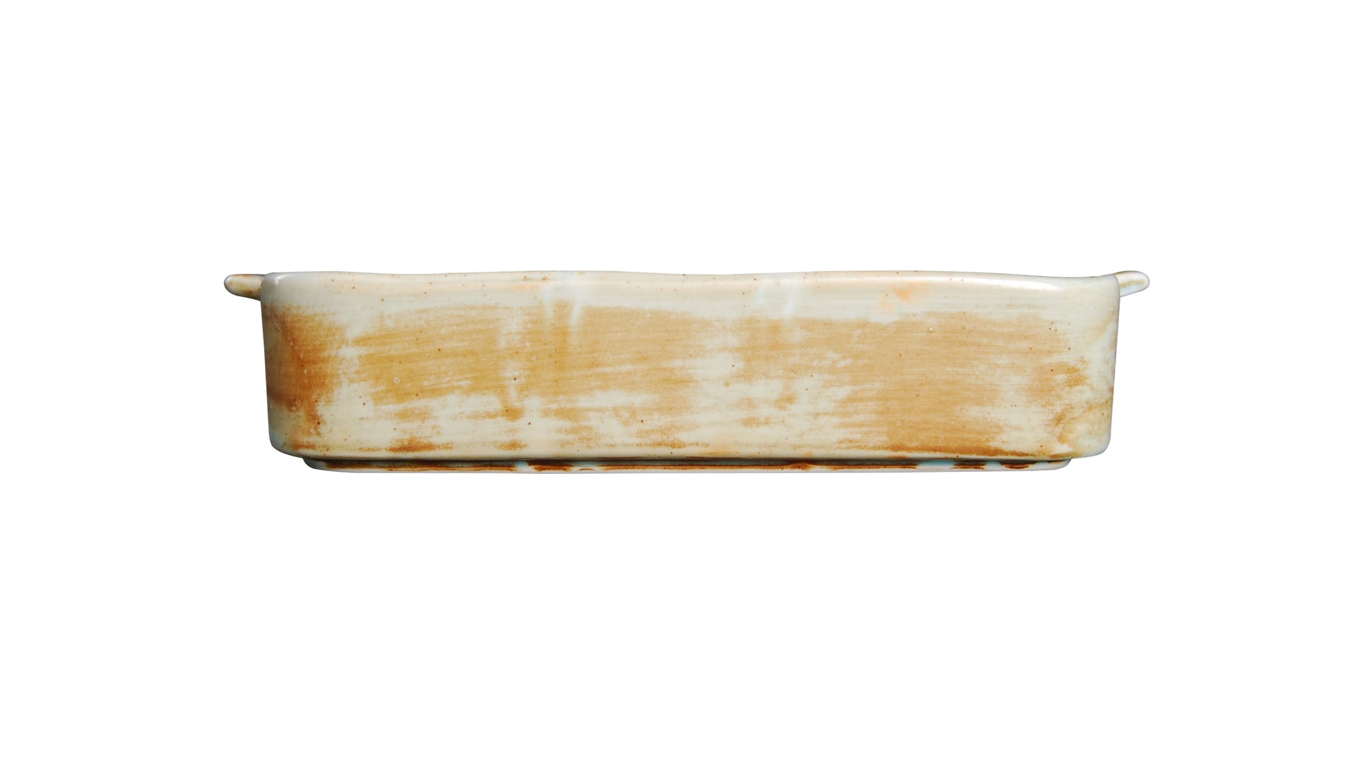 BK-2064 - 10 x 6.5'' Rect. Baking Dish W/Handle Fire Earth 36 Oz.