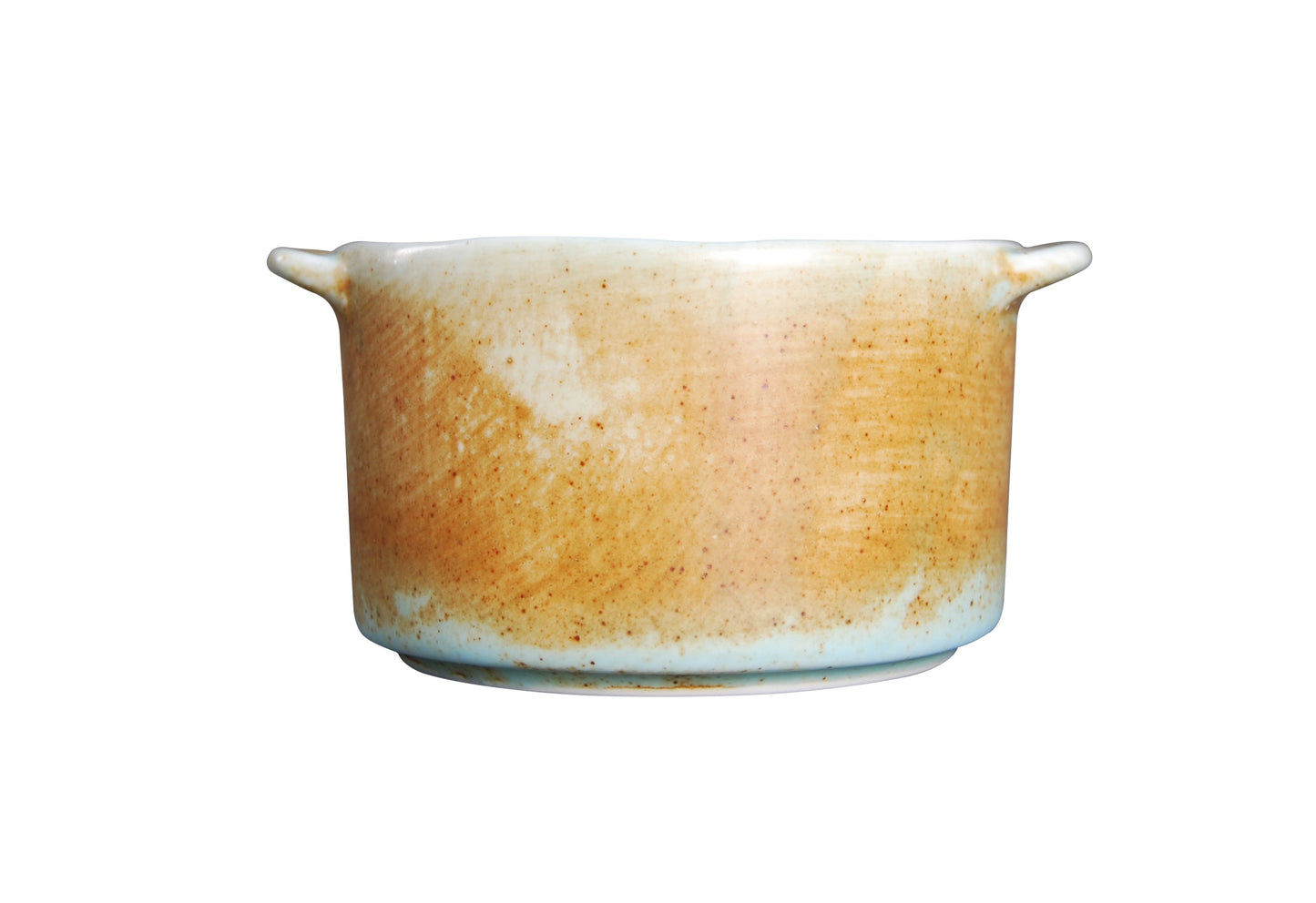 BK-2068 - 4.75'' Rd. Baking Pot W/Handle Fire Earth 8 Oz.