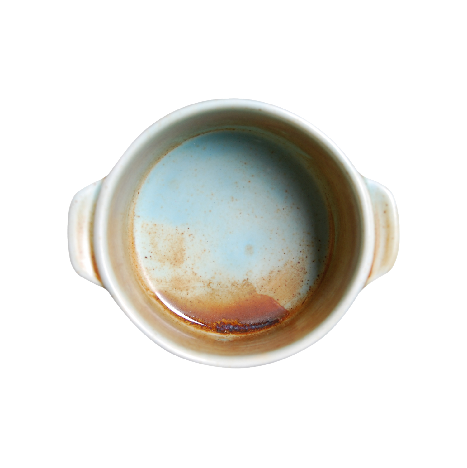 BK-2068 - 4.75'' Rd. Baking Pot W/Handle Fire Earth 8 Oz.