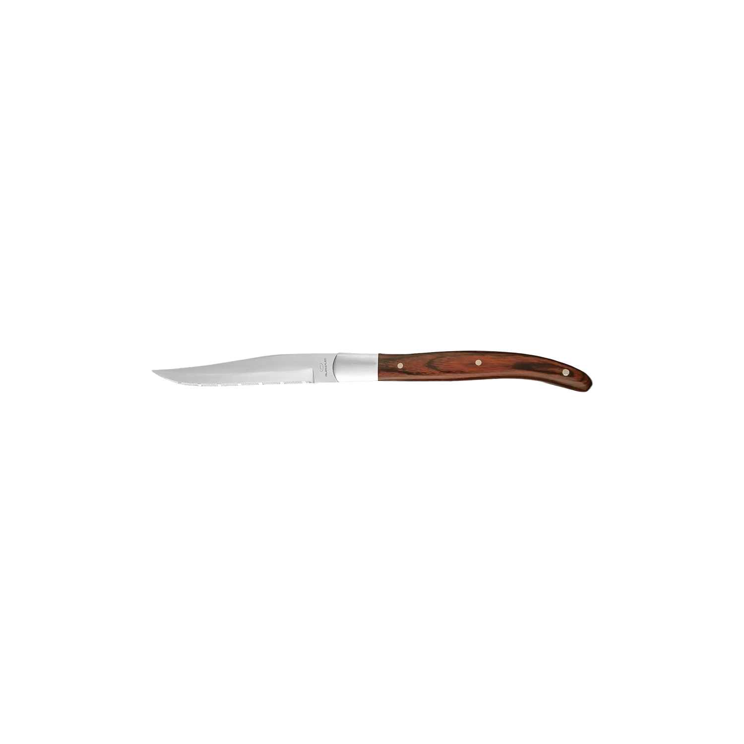 MW-1002 - Steak Knife Fully Serrated Dark Red Handle