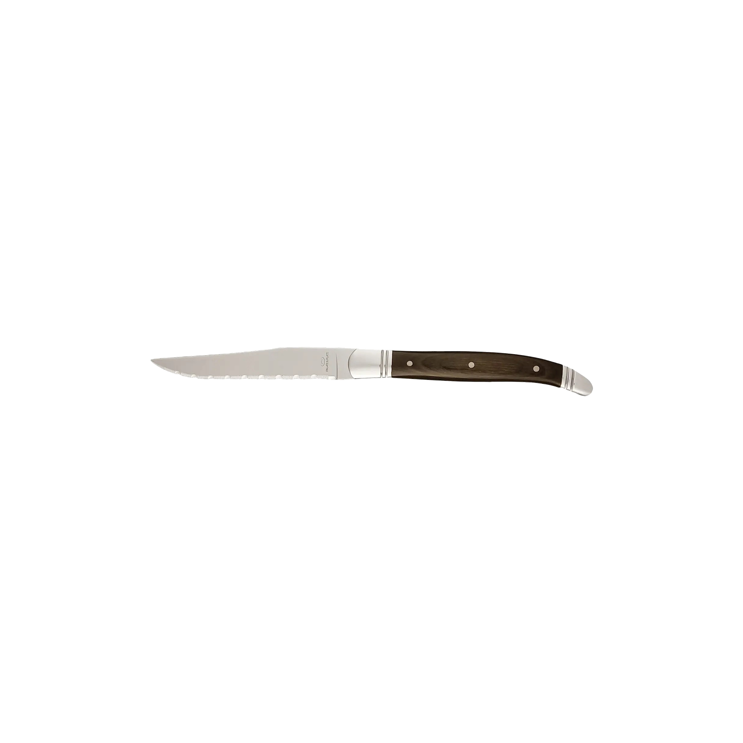 MW-1010 - Steak Knife Fully Serrated Dark Handle