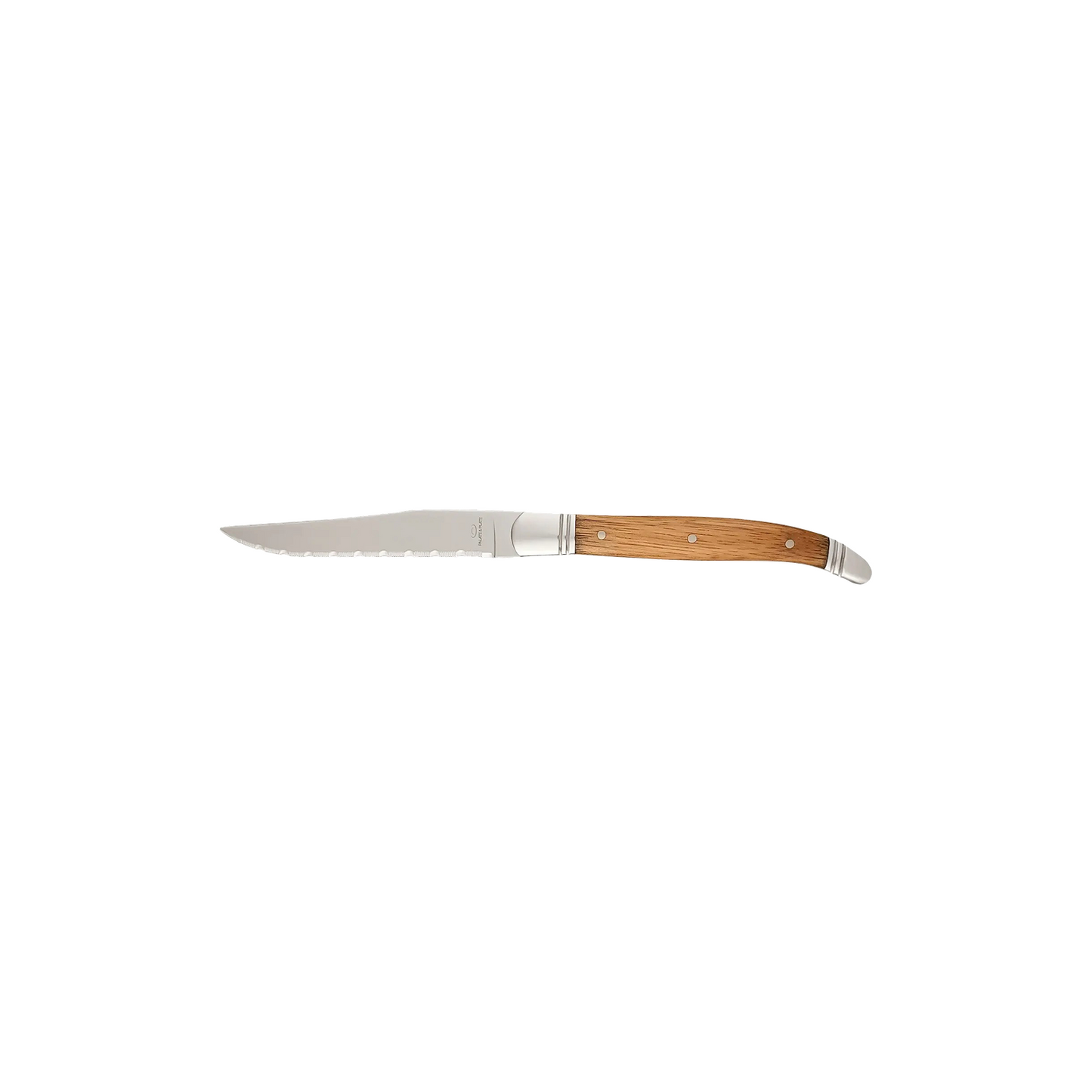 MW-1014 - Steak Knife Fully Serrated Wood Handle