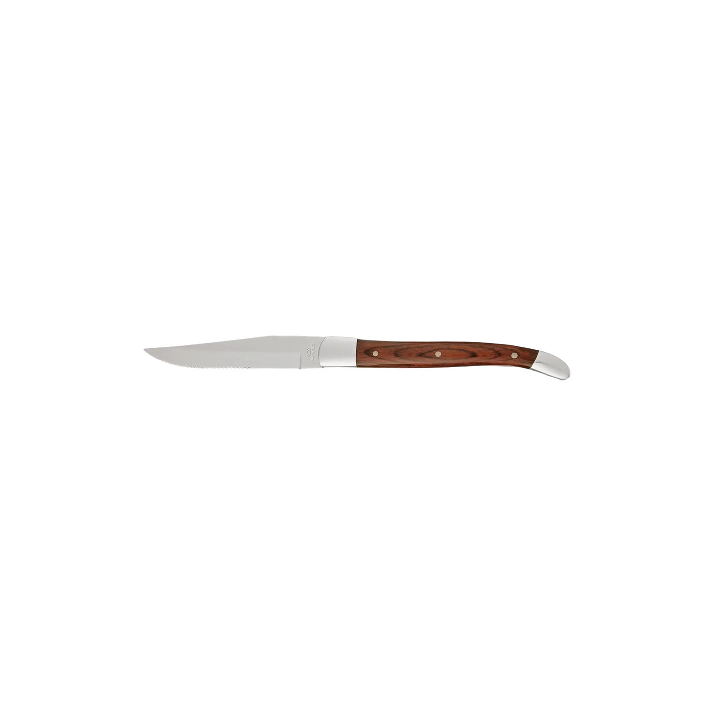 MW-1020 - Steak Knife Half Serrated Dark Red Handle