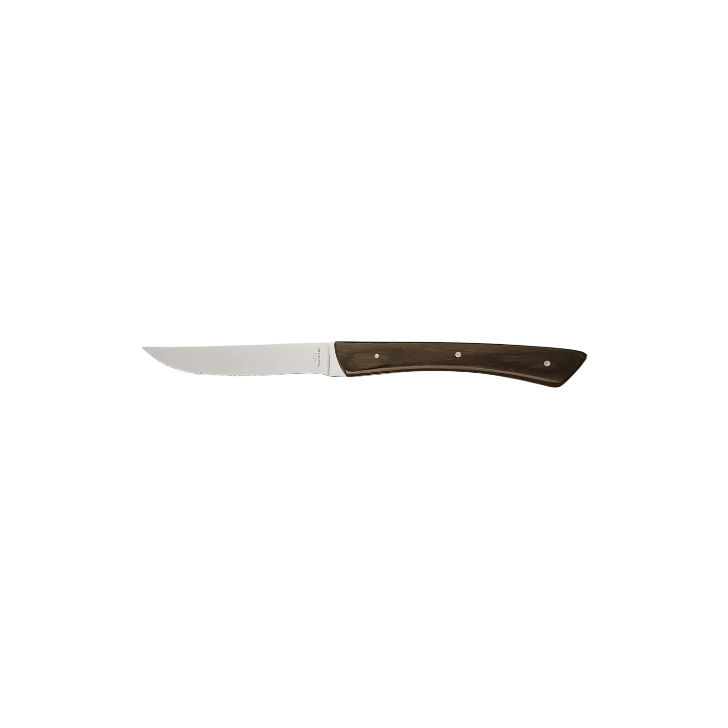 MW-1042 - Steak Knife Half Serrated Silver Gray Handle