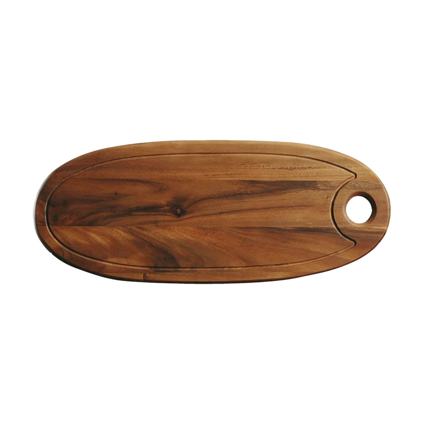 WP-0532 - Oval board 26 x 9.75’’ acaia wood
