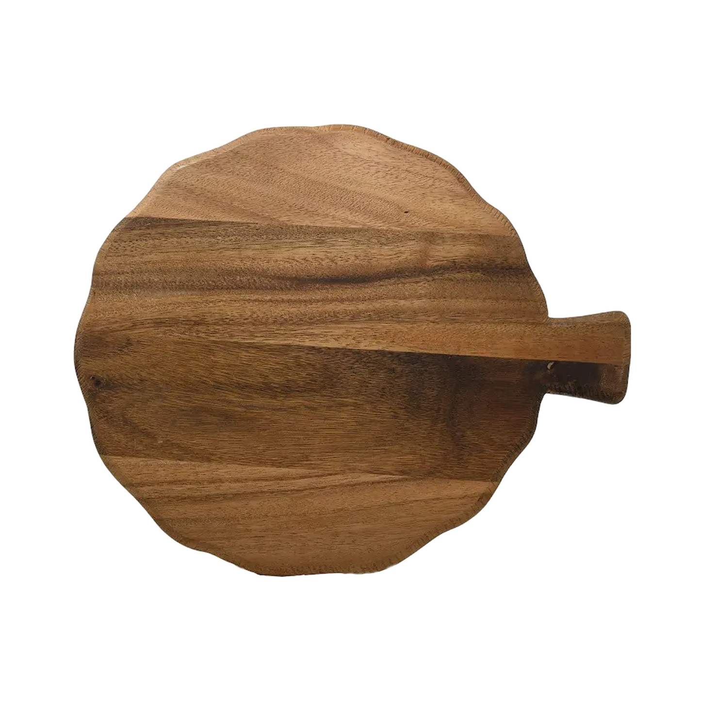 WP-2042 - Display, Pedastel board, 20’’, round, with handle, acacia wood