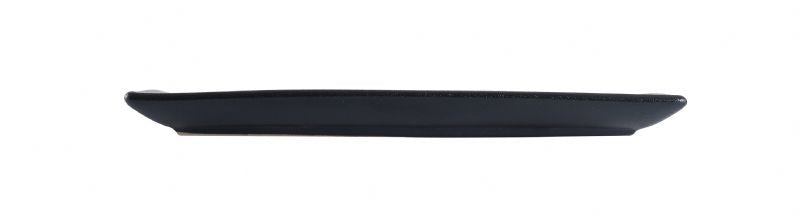 BK0044: 8.5" Square Plate Black Chinaware Side View