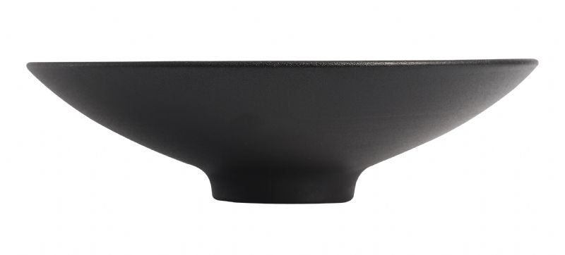 BK0070: 10" Round Bowl 40 oz. Black Chinaware Top View