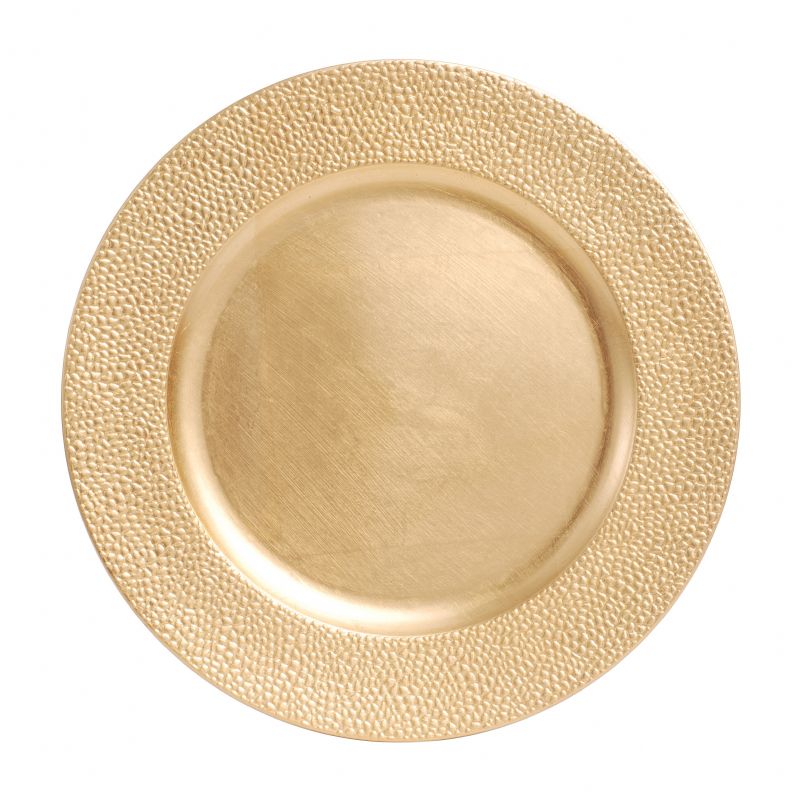 CP4016: 13" Gold Mosaic Charger Mix Top View