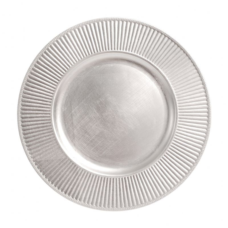 CP5136: 13" Silver Radiant Charger Mix Top View