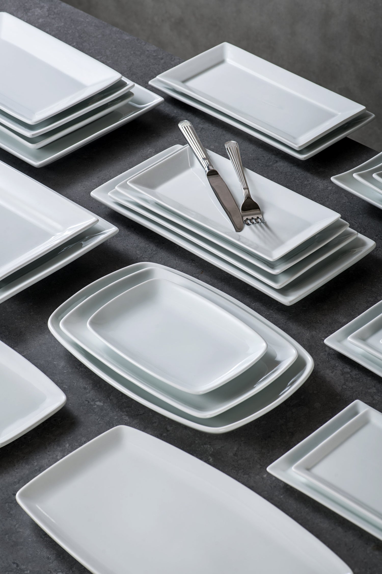 Commercial Rectangular Porcelain Dinnerware | Palate & Plate