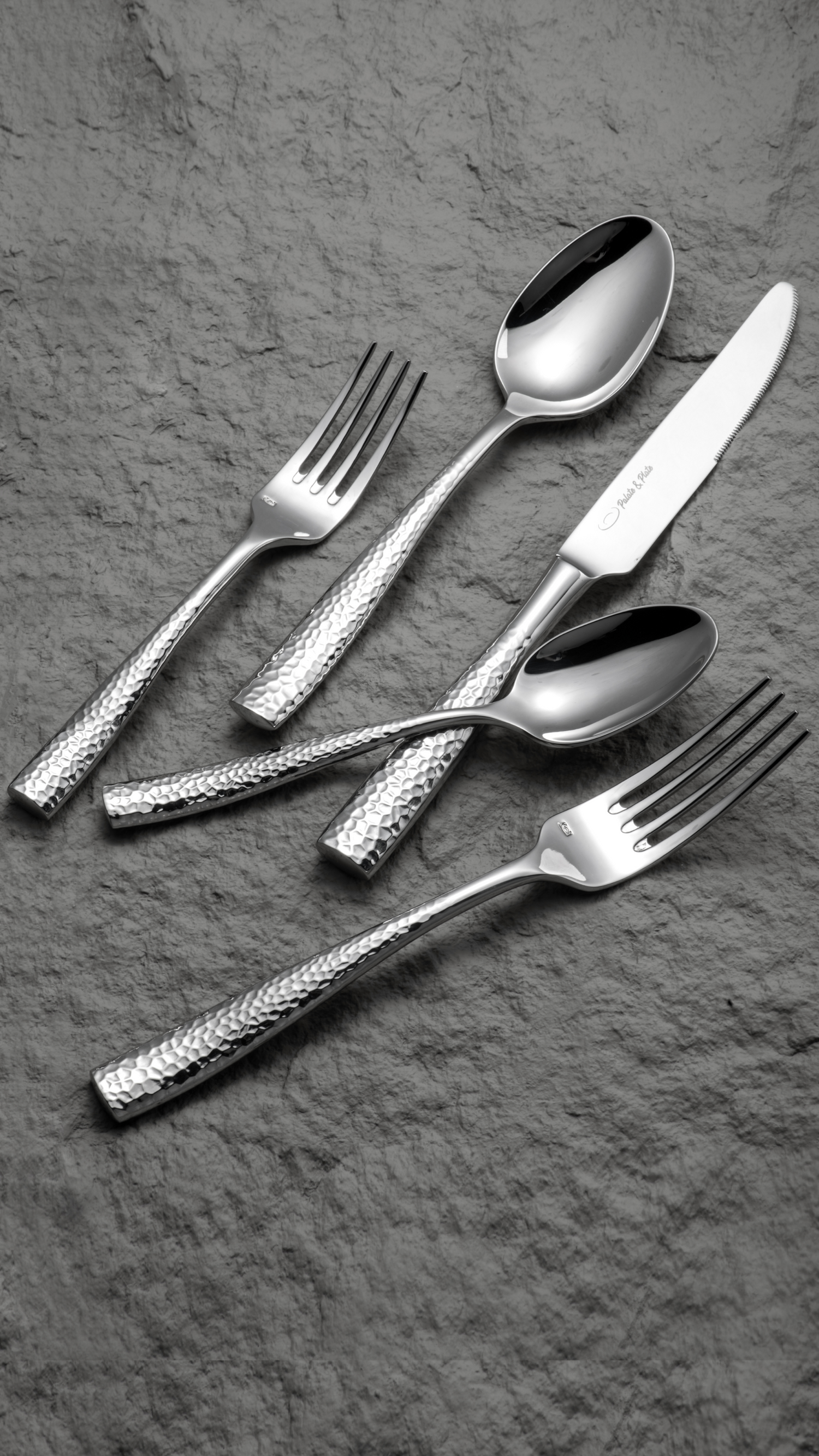 Vera Hammered Stainless Flatware | Palate & Plate