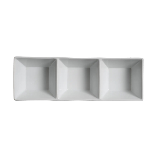 AW-0214 - 11.5 x 3.75'' Appet. Dish 3 Section