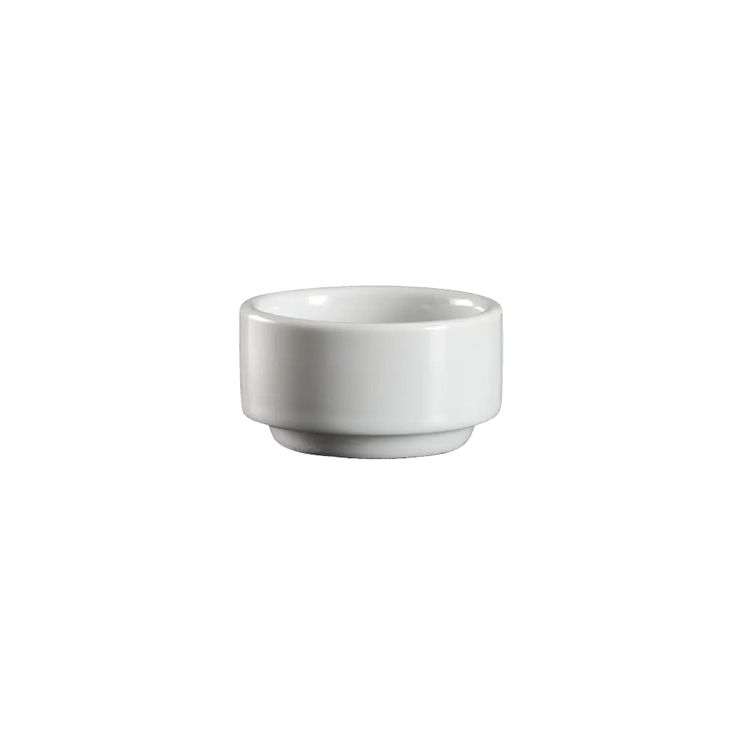 AW-8059 – 2’’ Stackablen Round Dish 1.5 oz. White Chinaware