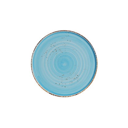 AW-8753B – 8’’ Round Stackable Plate Splash Sky Blue