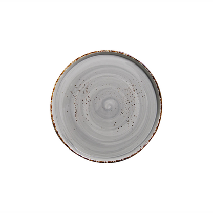 AW-8753G – 8’’ Round Stackable Plate Splash Grigio