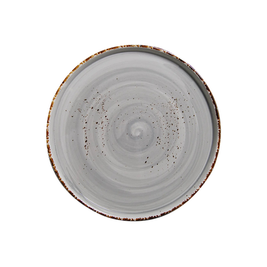 AW-8757G – 10’’ Round Stackable Plate Splash Grigio