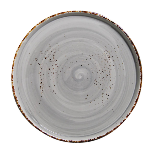AW-8759G – 13’’ Round Stackable Plate Splash Sky Grigio