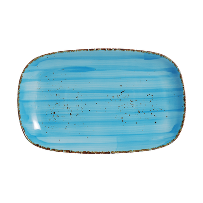 AW-8768B - 12.5 x 8’’ Rectangular Platter Splash Sky Blue