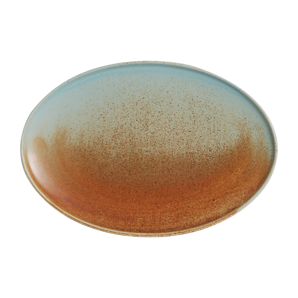 BK-0250 - 13.75 x 9.5’’ Oval Platter Fire Earth