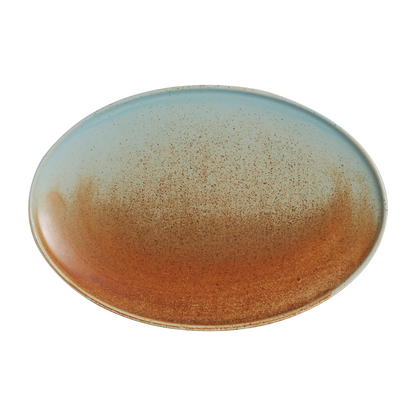 BK-0250 - 13.75 x 9.5’’ Oval Platter Fire Earth