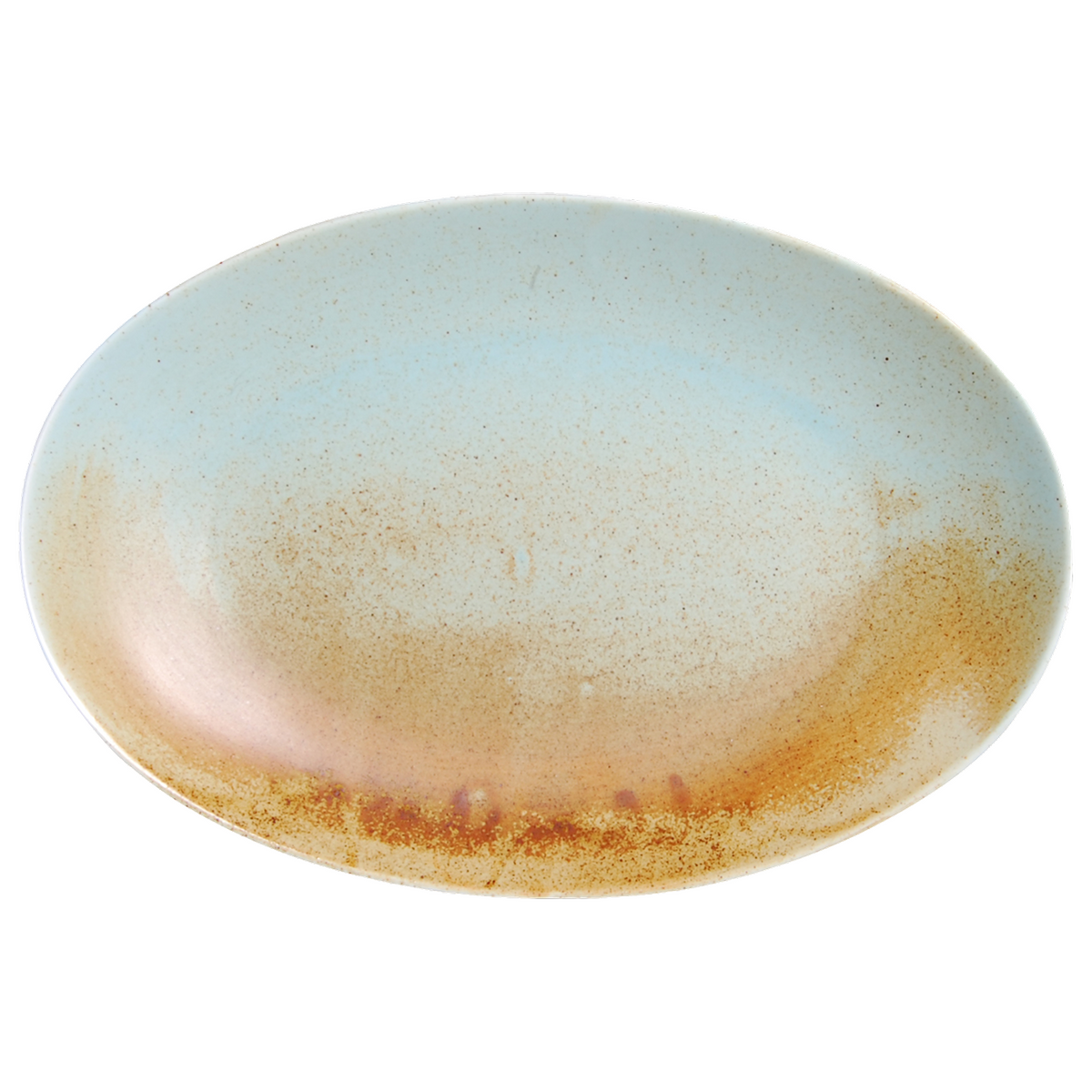 BK-2054 - 13 x 9’’ Deep Oval Coupe Plate Fire Earth