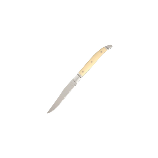 MW-1012 - Steak Knife Fully Serrated Ivory Handle