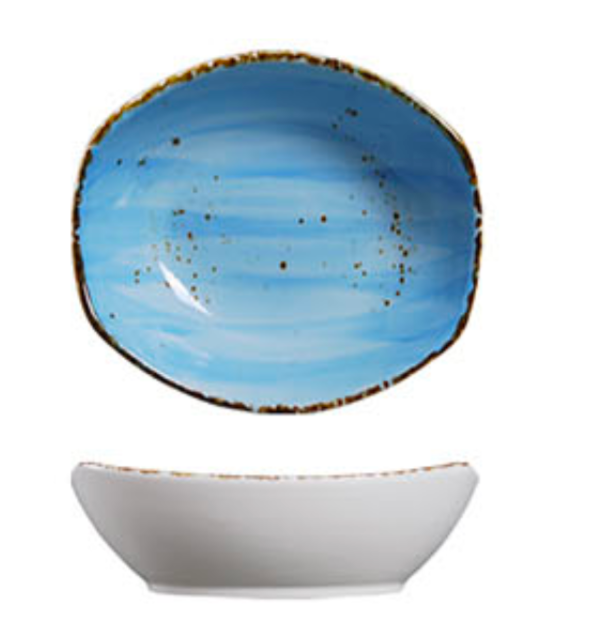AW-8795B - 9 x 7.75” Rect. Deep Bowl 34 Oz. Splash Sky Blue