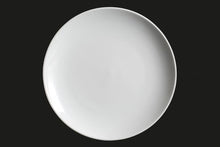 AW0142: 9" Round Coupe Plate White Chinaware Top View
